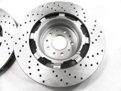 Maserati GranTurismo Gt front brake disc rotors set 2pcs PREMIUM TopEuro #205