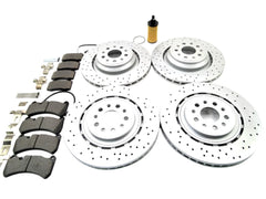 Maserati Ghibli Quattroporte brake pads rotors service kit #862 14-16