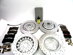 Maserati Ghibli Quattroporte front rear brake pads rotors TopEuro #520