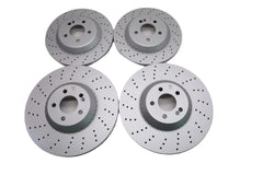 Mercedes S Class S550 S560 S450 front & rear brake rotors TopEuro #2714