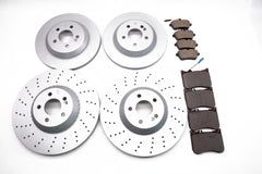 Mercedes S class S550 S560 S450 front and rear brake pads & rotors TopEuro #2207