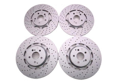 Mercedes E63 AMG S front rear brake disk rotors TopEuro #2703