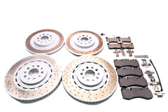 Maserati Ghibli 3.8 Trofeo front rear brake pads rotors TopEuro #2689