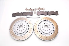 Maserati Ghibli 3.8 Trofeo front brake pads & rotors Low Dust TopEuro #2691