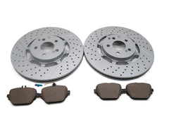 Mercedes E63 AMG S rear brake pads & rotors TopEuro #2628