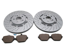 Mercedes E63 AMG S rear brake pads & rotors TopEuro #2628