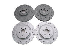 Mercedes Benz C63 Amg front & rear brake disc rotors TopEuro #2646