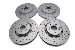 Mercedes Gt front & rear brake disc rotors TopEuro #2668