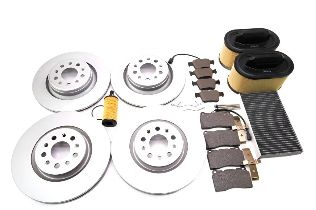 Maserati Ghibli Base brake pads rotors filters service kit #797