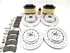 Maserati Ghibli Quattroporte brake pads rotors #860 14-16 AIR & OIL FILTERS