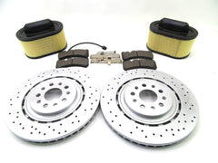 Maserati Ghibli Quattroporte front brake pads rotors filter service kit #872