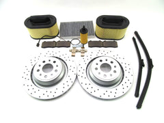 Maserati Ghibli Quattroporte rear brake pads rotors filters service kit #875 14-16