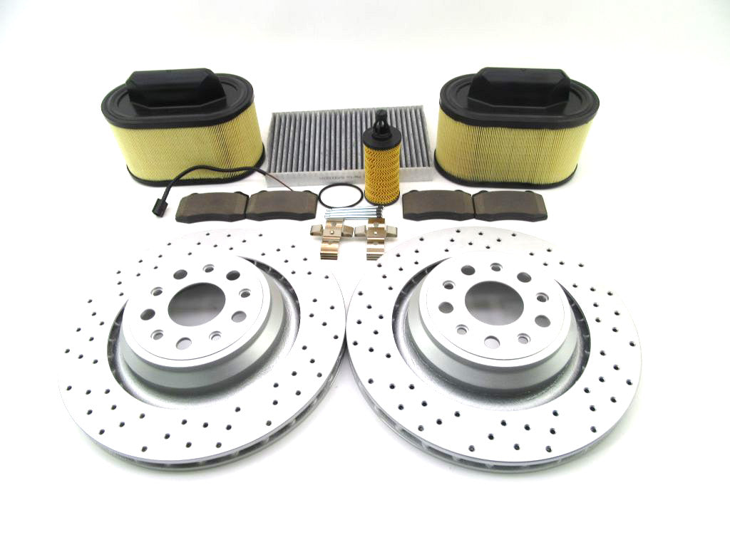 Maserati Ghibli Quattroporte rear brake pads rotors filters #876 14-16