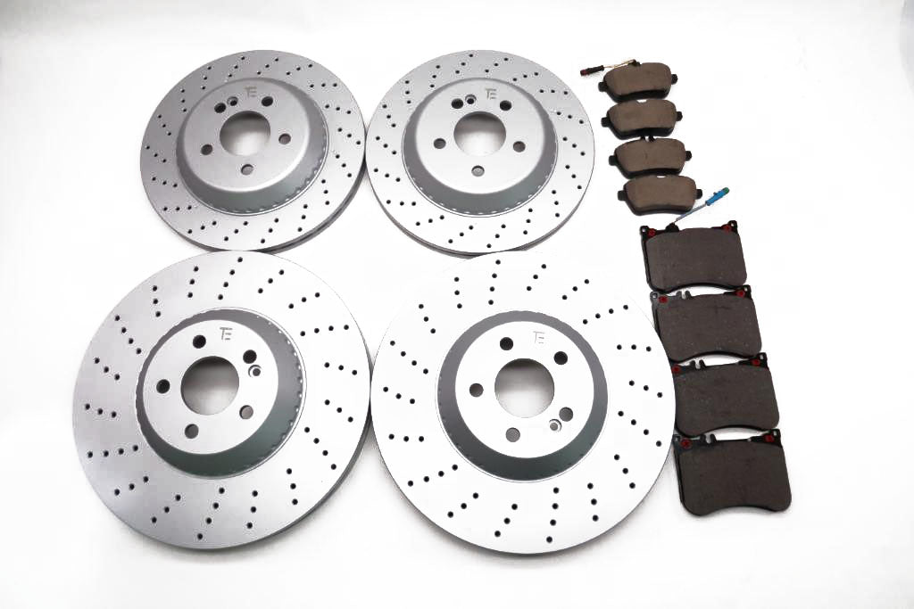Mercedes S Class S550 S560 S450 front and rear brake pads & rotors TopEuro #2203