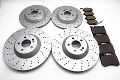 Mercedes S Class S550 S560 S450 front and rear brake pads & rotors TopEuro #2203