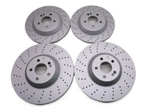 Mercedes S Class S550 S560 S450 front & rear brake rotors TopEuro #2714
