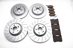 Mercedes S class S550 S560 S450 front and rear brake pads & rotors TopEuro #2207