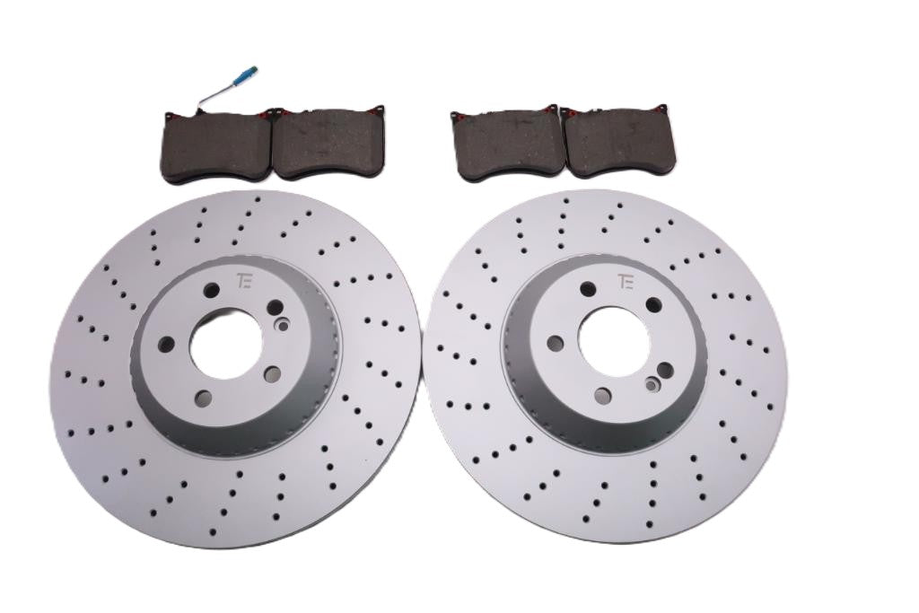 Mercedes S class S550 front brake pads & rotors TopEuro #2209