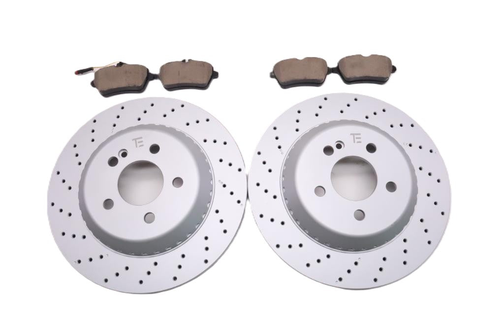 Mercedes S class S550 S560 S450 rear brake pads & rotors TopEuro #2715