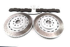 Maserati Levante S Trofeo front brake pads & dimpled rotors TopEuro #1565