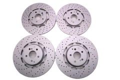 Mercedes E63 AMG S front rear brake disk rotors TopEuro #2703