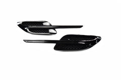 Bentley Continental Gt Gtc black left & right fender air vent grill 2pcs #1855