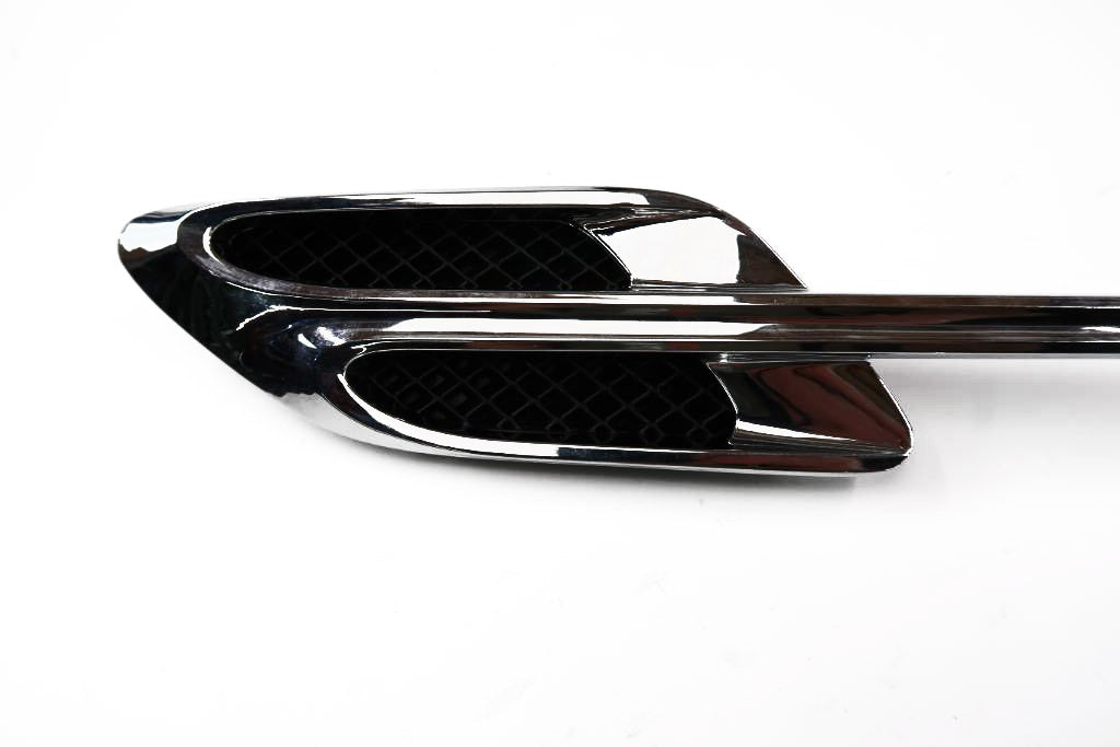 Bentley Continental Gt Gtc chrome left fender air vent grill 1pc #1877