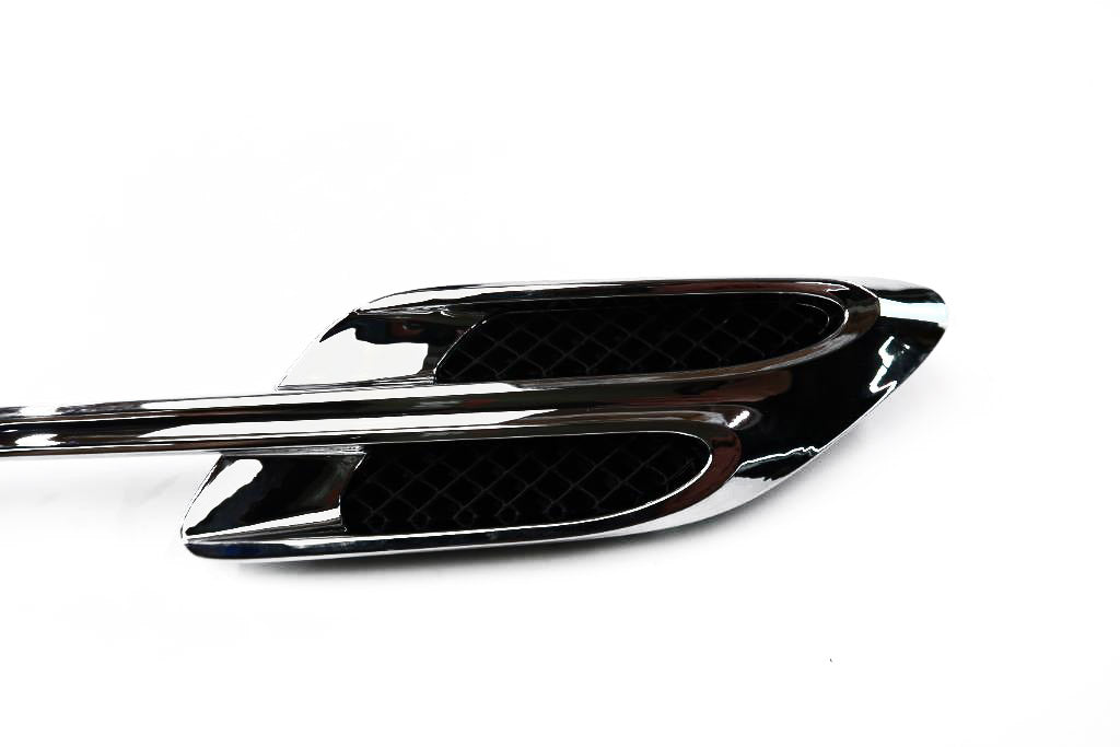 Bentley Continental Gt Gtc chrome left fender air vent grill 1pc #1878