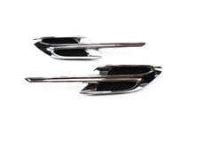 Bentley Continental Gt Gtc chrome left & right fender air vent grill 2pcs #1852