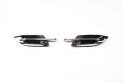 Bentley Bentayga chrome left right fender air vent grill 2pcs #1860