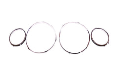 Bentley Mulsanne chrome headlight rings 4pcs #2437