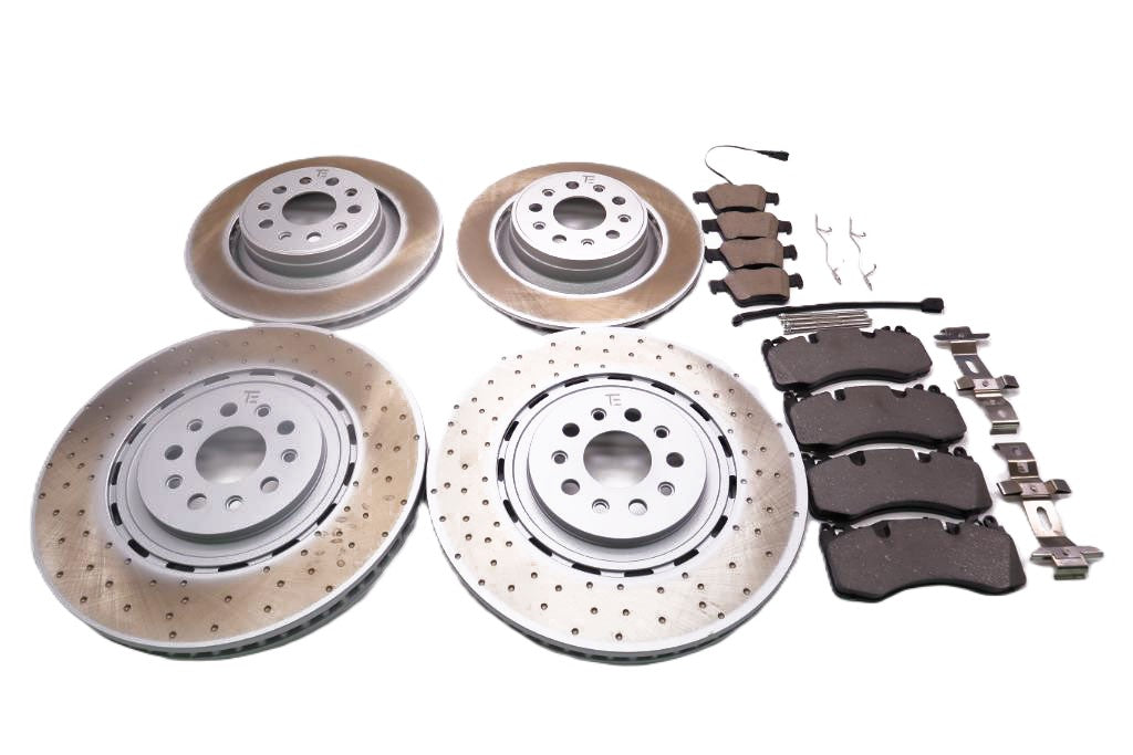 Maserati Levante S Modena front rear brake pads rotors TopEuro #2678