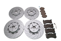 Mercedes E63 S AMG front rear brake pads & rotors TopEuro #2622