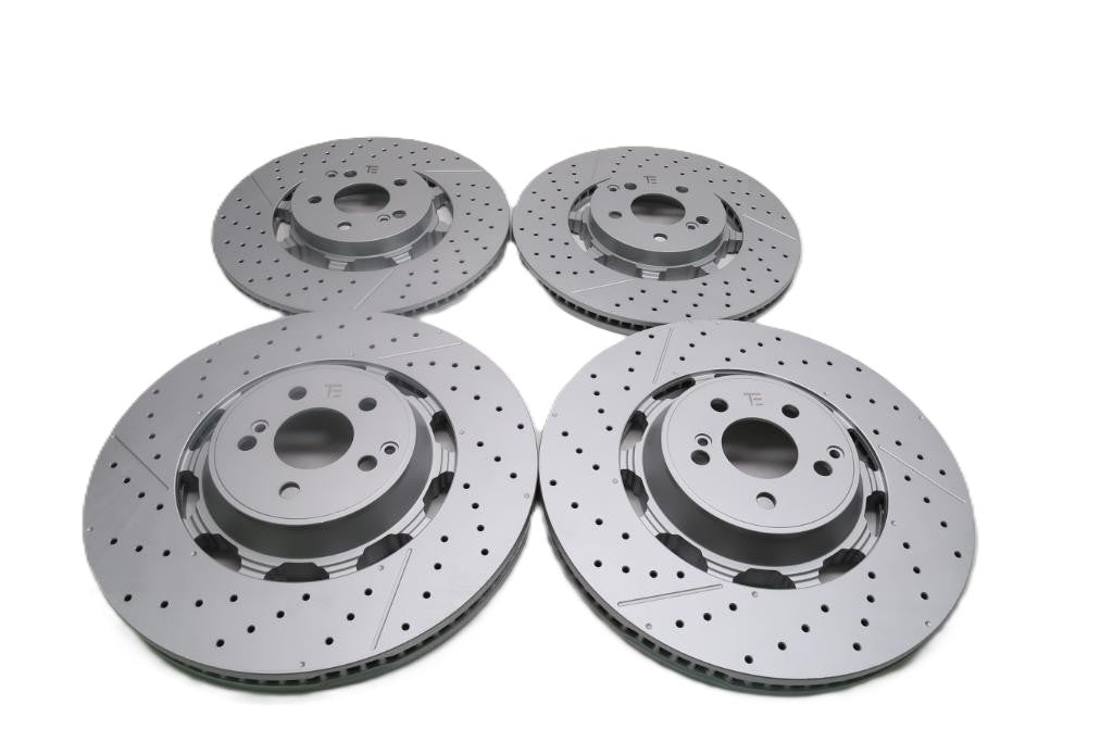 Mercedes E63 AMG S front & rear brake disc rotors TopEuro #2624