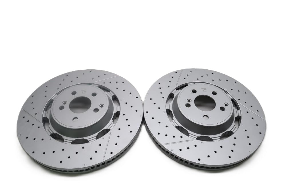 Mercedes E63 AMG S front brake disc rotors 2pcs TopEuro #2626