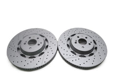 Mercedes E63 AMG S front brake disc rotors 2pcs TopEuro #2626
