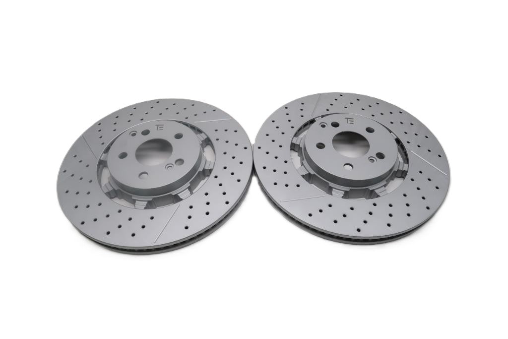 Mercedes E63 AMG S rear brake disc rotors x2 pcs TopEuro #2629