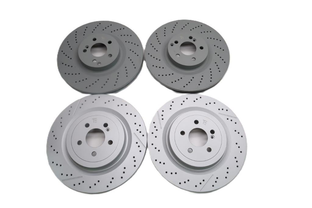 Mercedes Benz C63 Amg front & rear brake disc rotors TopEuro #2646