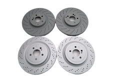 Mercedes Benz C63 Amg front & rear brake disc rotors TopEuro #2646