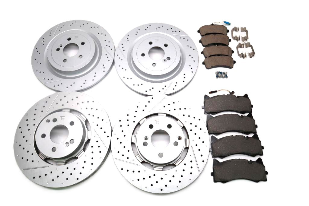 Mercedes Gt front rear brake pads & rotors TopEuro #2667