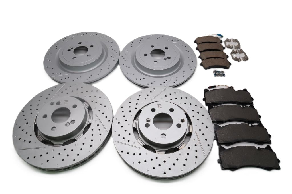 Mercedes Gt front rear brake pads & rotors TopEuro #2667