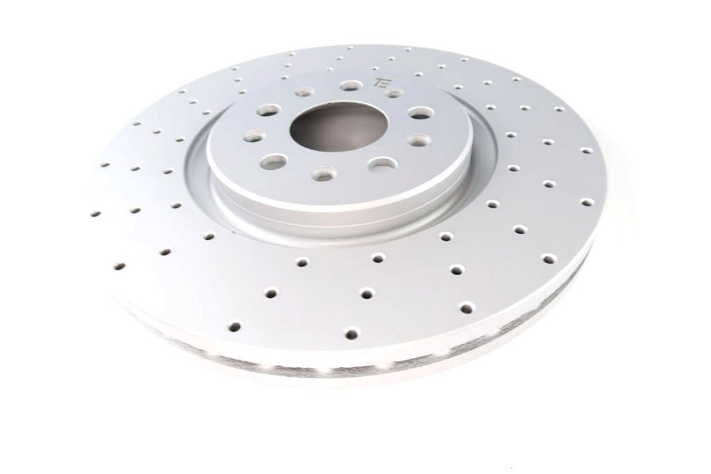 Maserati Levante front rear brake pads & drilled rotors upgrade TopEuro #1221