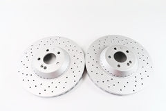 Mercedes S class S550 front and rear brake pads & rotors TopEuro #665