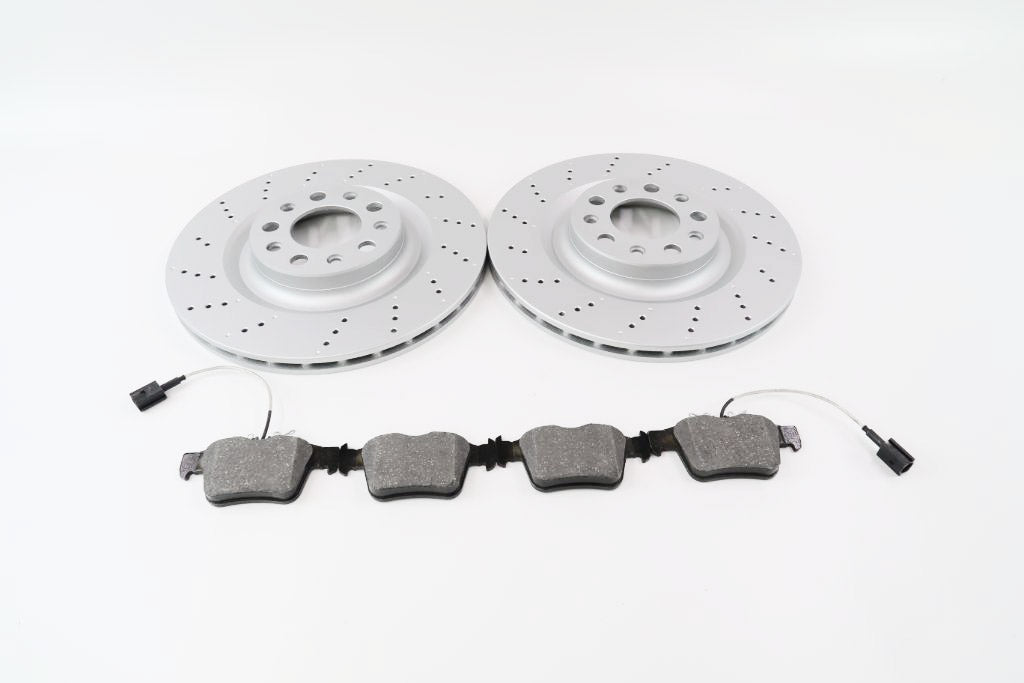 Alfa Romeo Giulia rear brake pads & drilled upgraded rotors TopEuro #1307