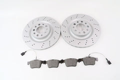 Alfa Romeo Giulia rear brake pads & drilled upgraded rotors TopEuro #1307