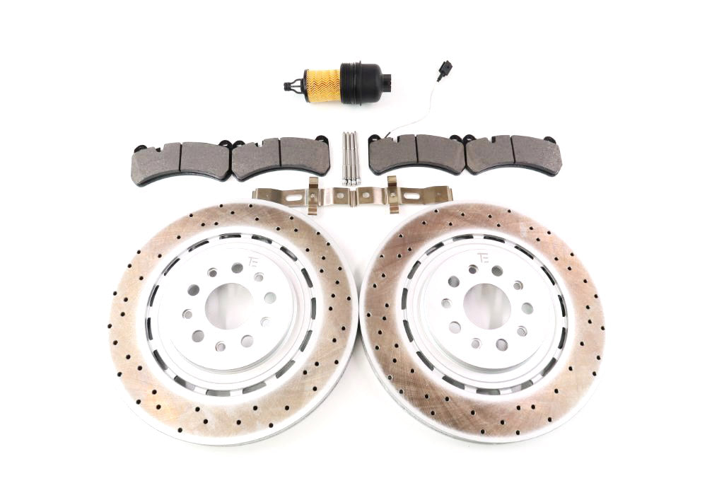 Maserati Ghibli Quattroporte front brake pads rotors engine oil filter #1321