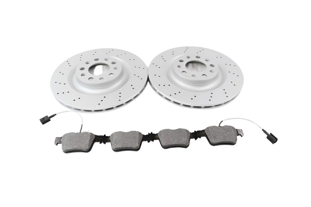 Alfa Romeo Giulia rear brake pads & drilled upgraded rotors TopEuro #1307